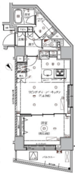 リルシア東向島2 701 間取り図