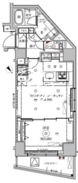リルシア東向島2 801 間取り図