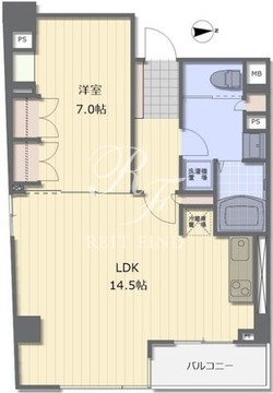 プロスペクト日本橋本町 1302 間取り図