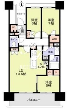晴海フラッグ PARK-C-505 間取り図