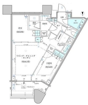 パークタワー勝どき S-4506 間取り図