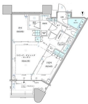 パークタワー勝どき S-3706 間取り図