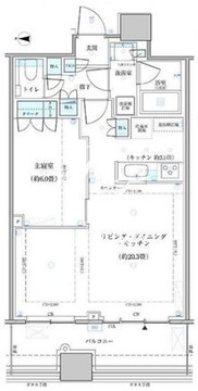 パークタワー勝どき S-3609 間取り図