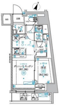 シオン三軒茶屋 601 間取り図