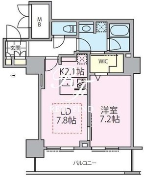 ロイヤルパークスタワー南千住 2506 間取り図