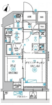 シオン三軒茶屋 702 間取り図