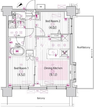 ガーラ・グランディ大森西 903 間取り図