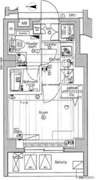 プレミアムキューブG渋谷神南 404 間取り図