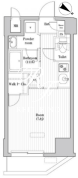 レジデンス北大塚 605 間取り図