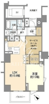 ブリリア代官山プレステージ 505 間取り図