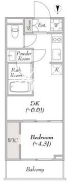 ルミーク本町イースト 306 間取り図