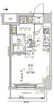 リルシアシティ北新宿 201 間取り図