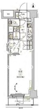 リルシアシティ北新宿 606 間取り図