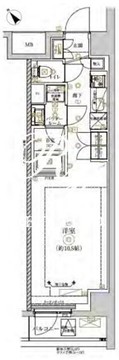 リルシアシティ北新宿 510 間取り図