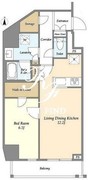 グランカーサ三ノ輪4 703 間取り図