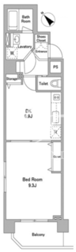 BPRレジデンス代々木初台 201 間取り図