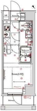 ガリシア武蔵小山 702 間取り図