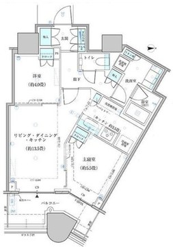パークタワー勝どき S-3718 間取り図