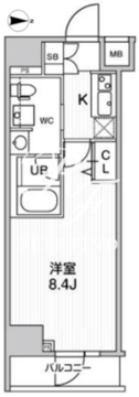 ジェノヴィア三ノ輪2スカイガーデン 506 間取り図