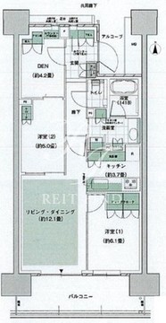 晴海フラッグ PARK-C-1806 間取り図