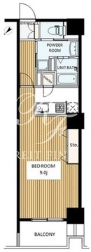 六本木ビュータワー 708 間取り図