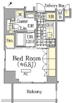 ザ・パークワンズ三軒茶屋 216 間取り図