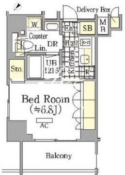 ザ・パークワンズ三軒茶屋 316 間取り図