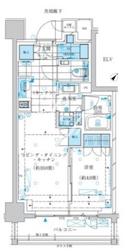 ザ・パークワンズ三軒茶屋 106 間取り図