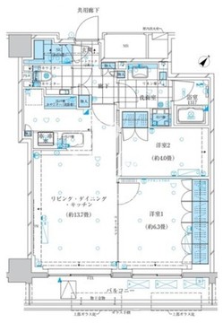ザ・パークワンズ三軒茶屋 503 間取り図