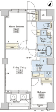 レジディアタワー上池袋 TW-423 間取り図