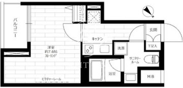 グランドコンシェルジュ日本橋水天宮 603 間取り図