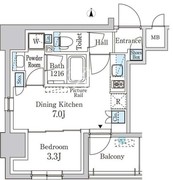 パークアクシス神田レジデンス 601 間取り図