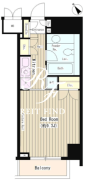 Ｎ３５　ＥＡＳＴ 608 間取り図