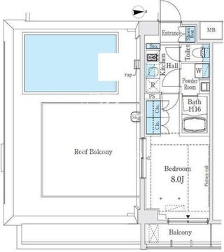 グラシア大塚 1005 間取り図