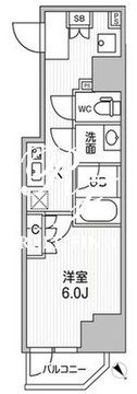 コンフォリア・リヴ千住 802 間取り図