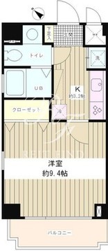 ラフィネ築地 207 間取り図