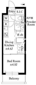 グランパセオ清澄白河2 306 間取り図