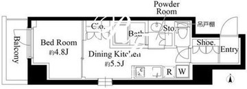 グランパセオ清澄白河2 501 間取り図