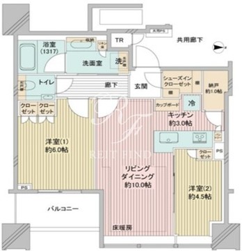 白金ザ・スカイ E-3111 間取り図