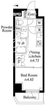 グランパセオ清澄白河2 607 間取り図