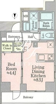 ティモーネ押上ノルド 801 間取り図