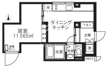 ミオテゾーロ哲学堂カーザ 304 間取り図