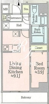 ティモーネ押上ノルド 903 間取り図