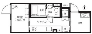 ミオテゾーロ哲学堂カーザ 303 間取り図