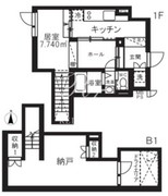 ミオテゾーロ哲学堂カーザ 104 間取り図