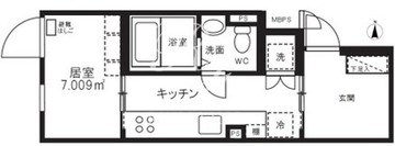 ミオテゾーロ哲学堂カーザ 203 間取り図