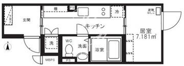 ミオテゾーロ哲学堂カーザ 401 間取り図