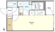ウェルスクエア初台 203 間取り図