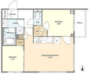 ウェルスクエア初台 503 間取り図