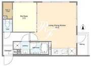 ウェルスクエア初台 202 間取り図